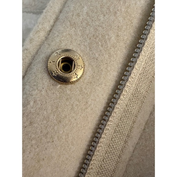 Vince Camuto Womens Beige Wool Blend Trench Coat Jacket Size S - Picture 6 of 8